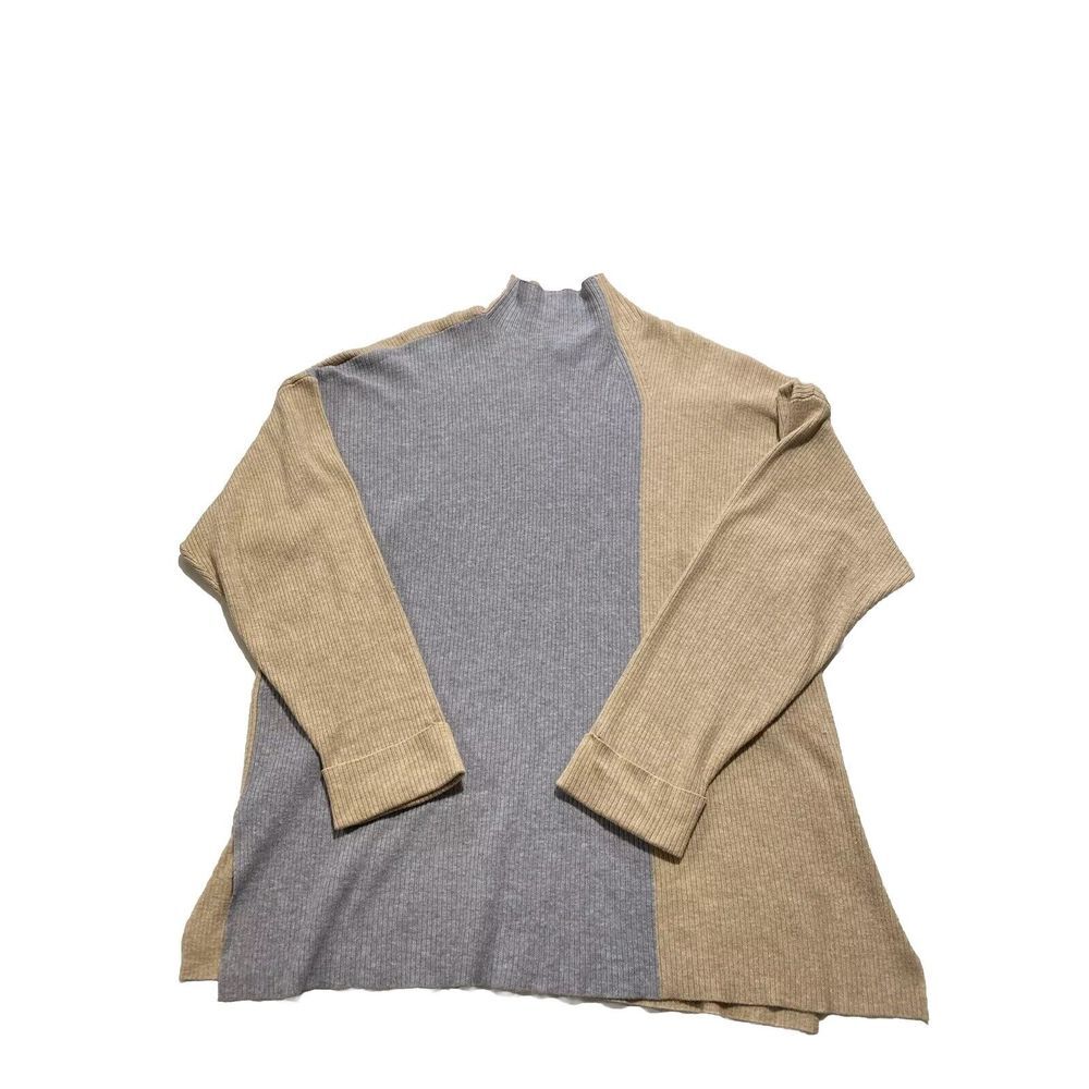 Nine West Cara Santana Women's XL Extra Large Light Brown and Gray Pull Over‎